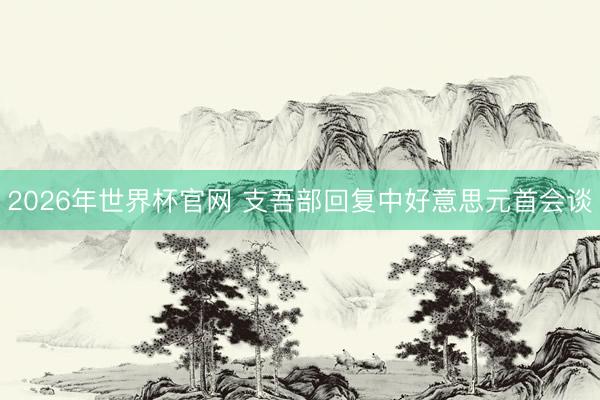 2026年世界杯官网 支吾部回复中好意思元首会谈